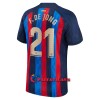Virallinen Fanipaita FC Barcelona Frenkie de Jong 21 Kotipelipaita 2022-23 - Miesten